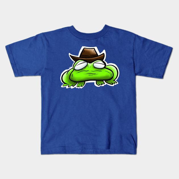 T H E  F R O G (Cowboy-Up variant) Kids T-Shirt by Allistrations